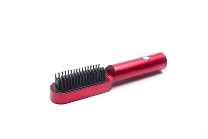 Hair Straightener USB Wireless Charging (Option: Red-usb)