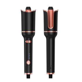 Fully Automatic Charging Smart Wireless Portable Curling Iron (Option: Black Pink-UK)