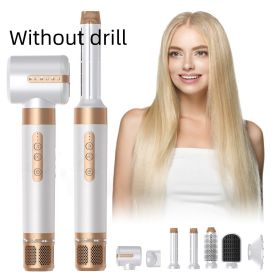 Multi In One Hot Air Comb Curling Stick (Option: White-Without drill-US)