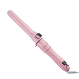 Otating Curling Iron Curling Wand Automatic Hair Curler 30s Instant Heat Auto Hair Waver Hair Styling Irons (Option: Pink-28mm-US)