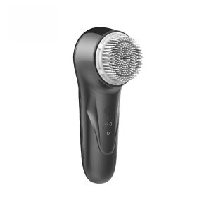 Electric Ultrasonic Multifunctional Beauty Import Instrument Facial Cleansing Massage Facial Cleansing Instrument (Color: BLACK)