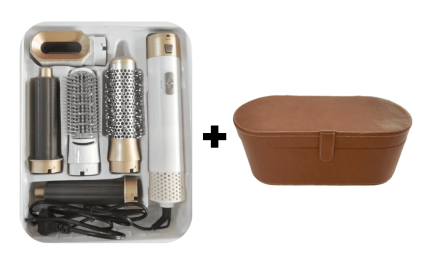 Five-in-one Hot Air Comb Automatic Winding (Option: AU-White-Brown Leather Box)