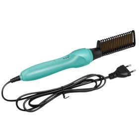 Copper Wet And Dry Multifunctional Hair Curling Comb (Option: Light Green-AU)