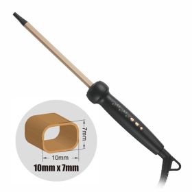 9mm Super Slim MCH Tight Curls Wand Ringlet Afro Hair Cu Rler (Option: AU Oval)